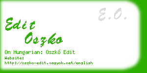 edit oszko business card