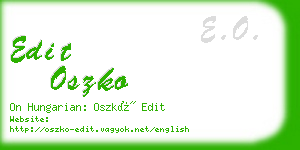 edit oszko business card